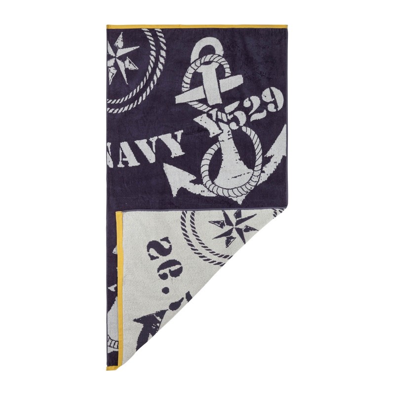 Ručnik za plažu Svilanit Navy Anchors