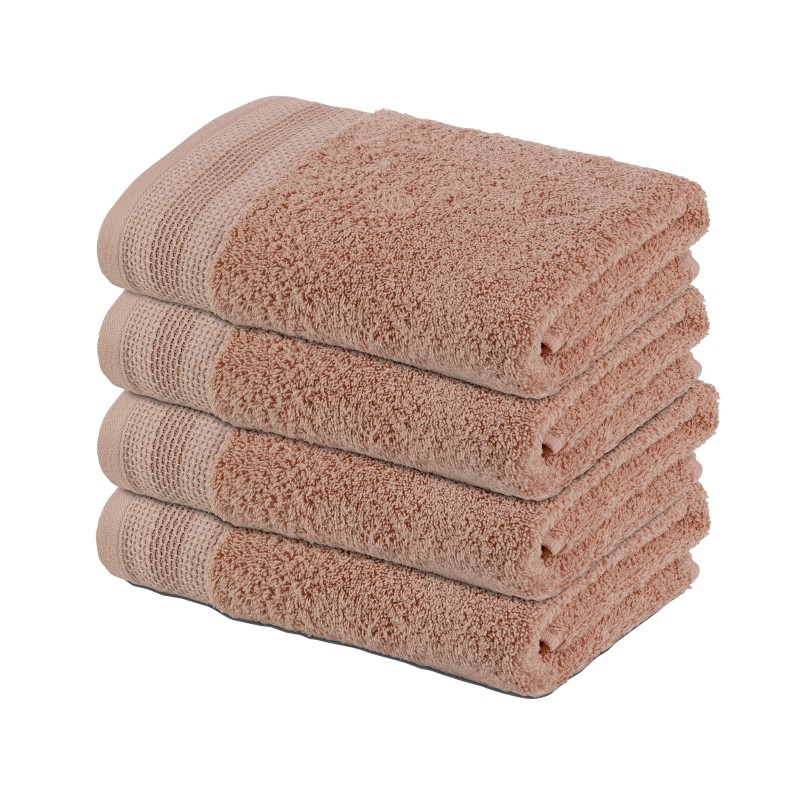 4-dijelni set ručnika Svilanit Glam 70x140 cm - smeđi 
