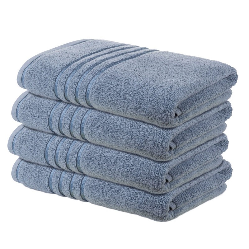 4-dijelni set ručnika Svilanit Quick Dry - plavi 4 x 70 x 140 cm