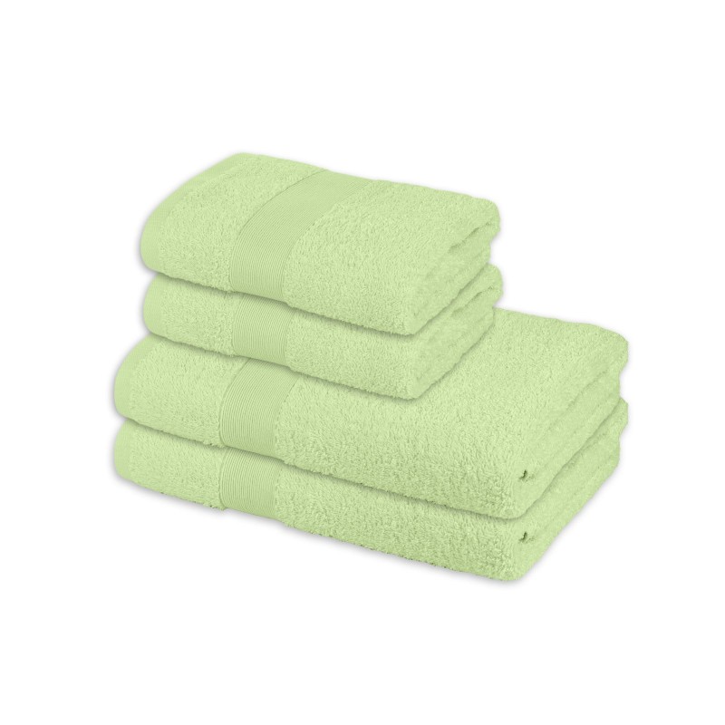 4-dijelni set ručnika Svilanit Bella - zeleni 2 x 50 x 100 + 2 x 70 x 140 cm