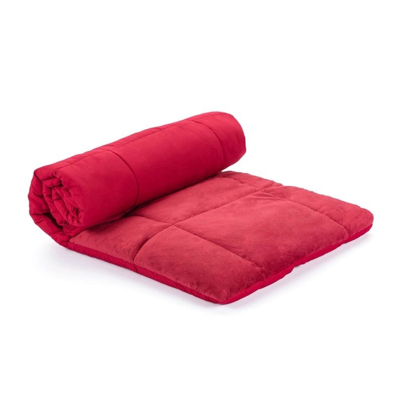 Dekorativni pokrivač/jastuk Svilanit SoftTouch 4u1 – crveni