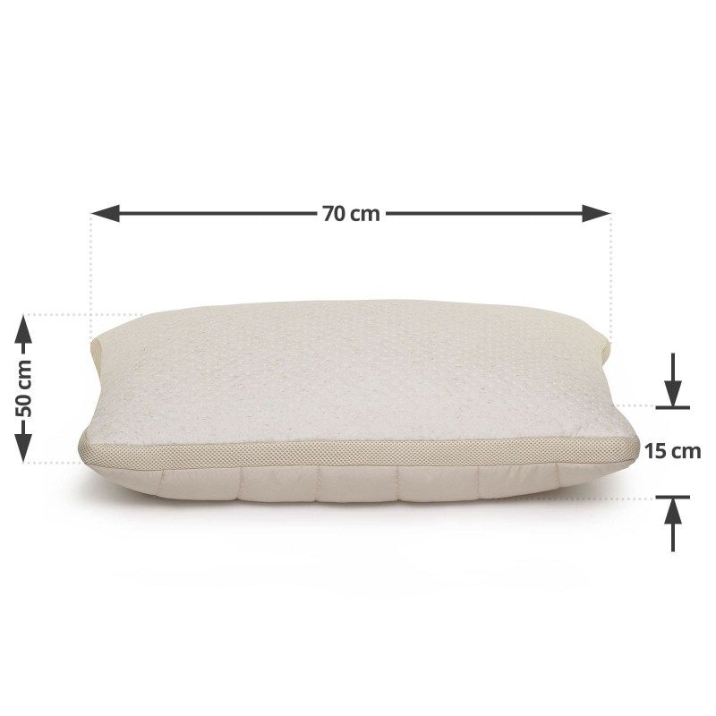 Klasični oblik jastuka Cannabia Soft je univerzalan i primjeren za sve položaje spavanja i osobe koje vole gužvati i savijati jastuk tijekom sna. U navlaku jastuka ušivena su prirodna vlakna konoplje za iznimnu prozračnost i duži životni vijek jastuka. Jastuk je u cijelosti periv na 60 °C.