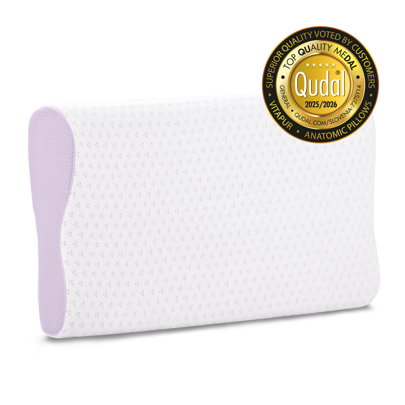 Anatomski jastuk Vitapur Lavender Memory - 30x50x7/9 cm