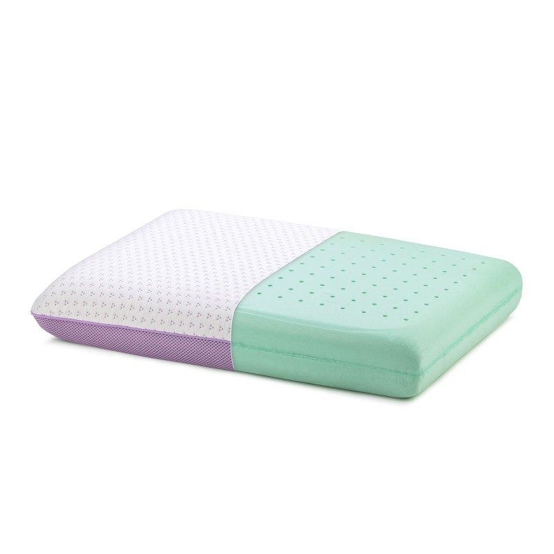 Klasični oblik jastuka Lavender Memory primjeren je za spavanje u svim položajima. Memorijska pjena kombinira prednosti i karakteristike klasičnih jastuka i jastuka od lateksa. Savršeno se prilagođava obliku tijela, podupire kralježnicu i rasterećuje tijelo tijekom spavanja. Navlaka jastuka može se skinuti i prati na 40 °C.