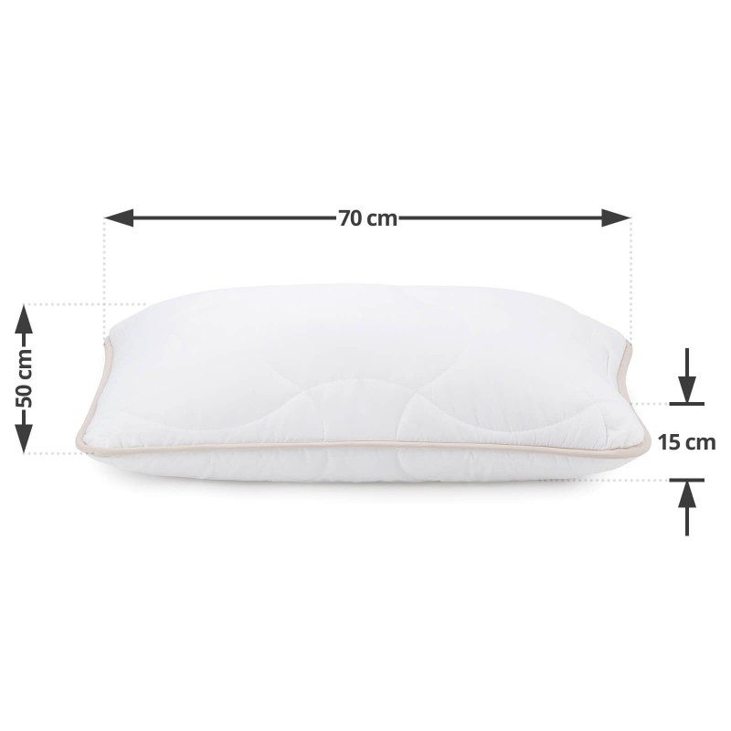 Klasičan oblik jastuka SleepBamboo zasigurno će vas uvjeriti  u svoju svestranost jer jastuk je prikladan za sve položaje spavanja. Bambusova vlakna ušivena su u jastučnicu što pruža izuzetnu prozračnost i produljuje životni vijek jastuka. Jastuk je u cijelosti periv na 60 ° C.