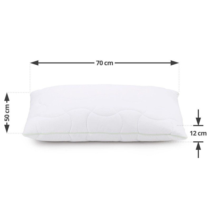 Klasičan jastuk obogaćn aloe verom, primjeren za sve položaje spavanja.