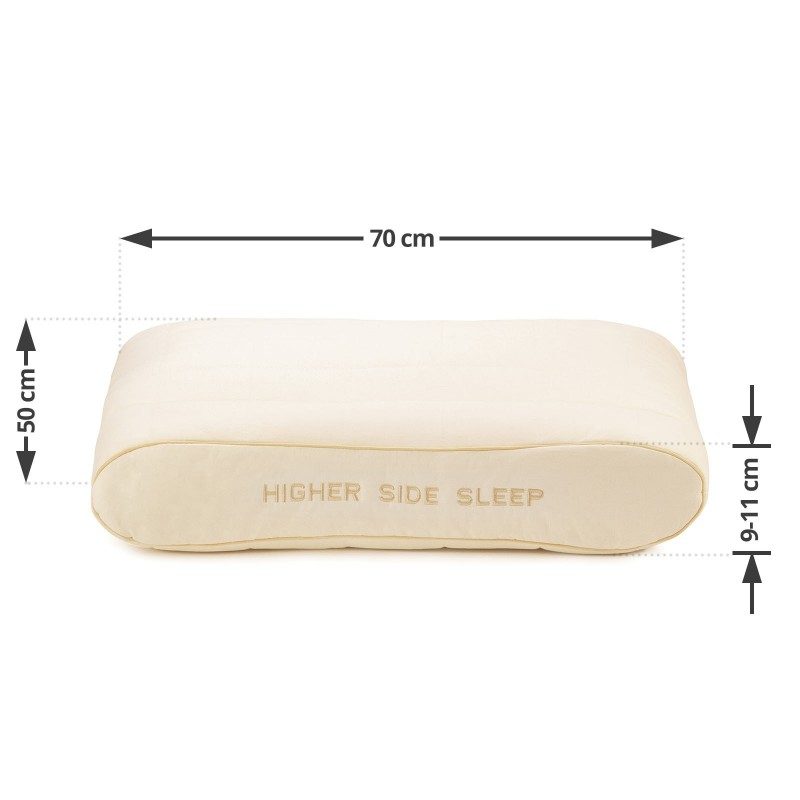 Jedinstvena kombinacija klasičnog i višeg anatomskog jastuka Bamboo Higher Side Sleep uvjerit će vas svojom udobnošću jer je prilagodljiv po visini i tvrdoći. Jastuk je idealan za osobe sa širim ramenima i sve koji pretežito spavaju na boku. Vaša koža je u dodiru sa 100% nebijeljenim pamukom i bambusovim vlaknima koji pružaju još više svježine i higijensko okruženje za spavanje. Jastuk je u cijelosti periv na 60 °C.