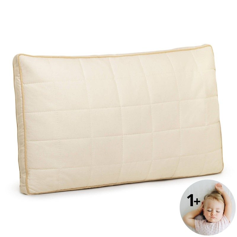 Klasičan oblik jastuka Bamboo My First Pillow za sve položaje spavanja. Jastuk je namijenjen djeci od 1. godine nadalje te je podesiv prema visini i tvrdoći. Kombinacija nebijeljenog pamuka i prirodnih bambusovih vlakana u navlaci jastuka za posebno osjetljivu dječju kožu. Jastuk je u cijelosti periv na 60 °C.