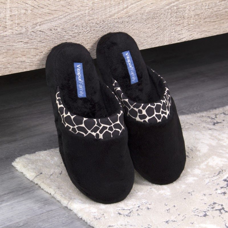 Ženske papuče Vitapur Soft Touch Home – crne