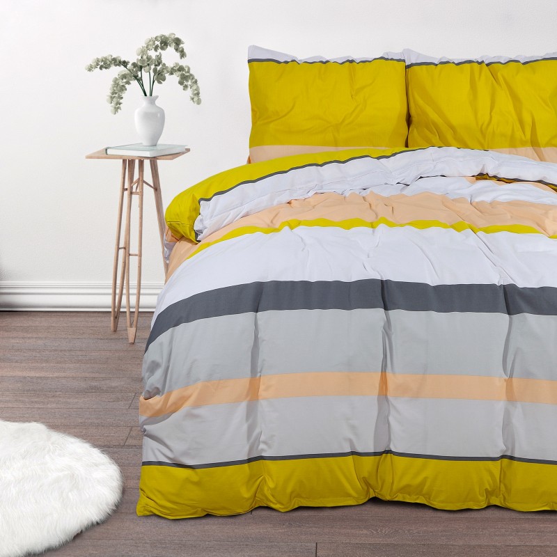 Vrijeme je za potpuno uživanje u modernim pamučnim posteljinama! Posteljina Autumn Dream od renforce platna, mekane tkanine, jednostavne za održavanje. Neka vas oduševi moderan dizajn s prugastim uzorkom za udoban i ugodan san. Posteljina je periva na 40 °C.