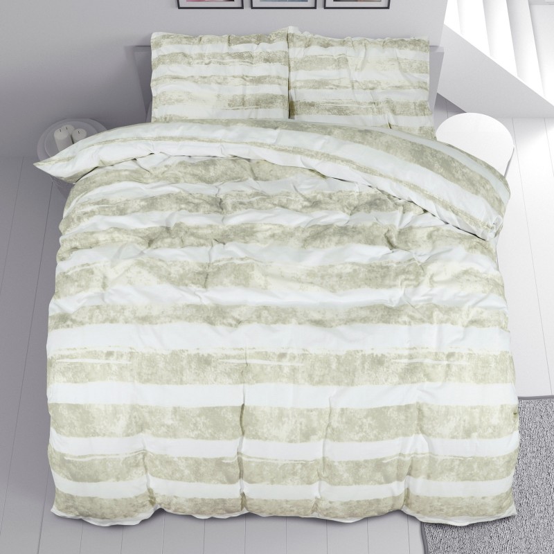 Vrijeme je za potpuno uživanje u modernim pamučnim posteljinama! Posteljina Cream Stripes od renforce platna, mekane tkanine, jednostavne za održavanje. Neka vas oduševi moderan dizajn s prugastim motivom u bijeloj-bež boji za udoban i ugodan san. Posteljina je periva na 40 °C.