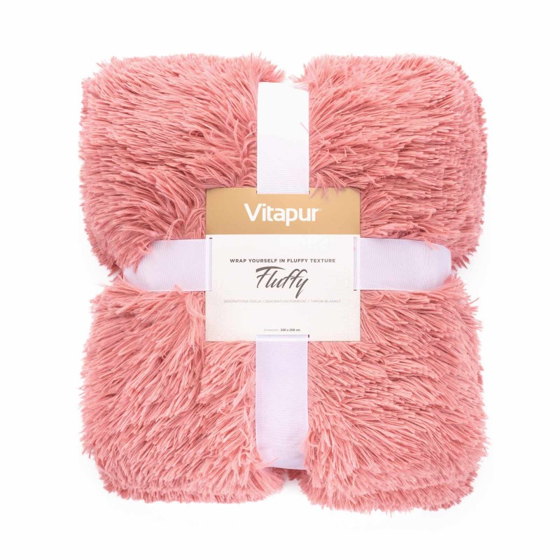 Dekorativni pokrivač Vitapur Fluffy – rozi