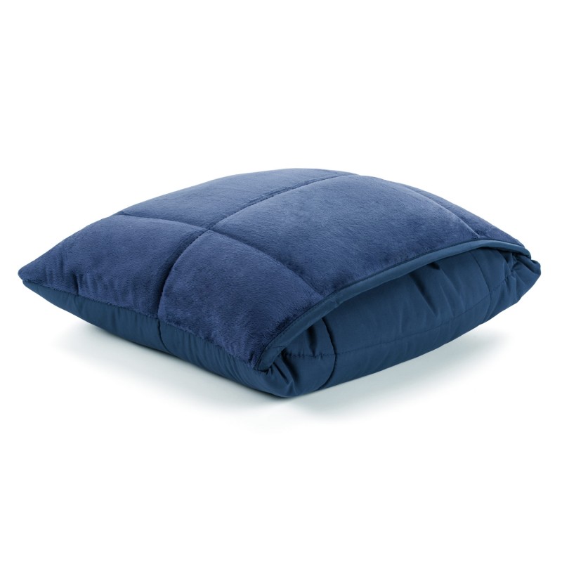 Dekorativni pokrivač/jastuk Svilanit SoftTouch 4 u 1 - plavi