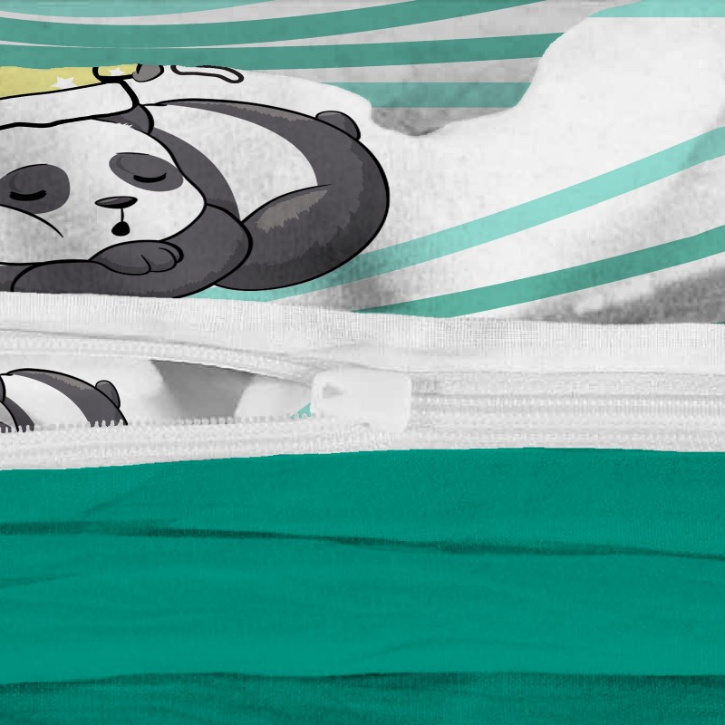 Dječja pamučna posteljina Svilanit Sleeping Panda