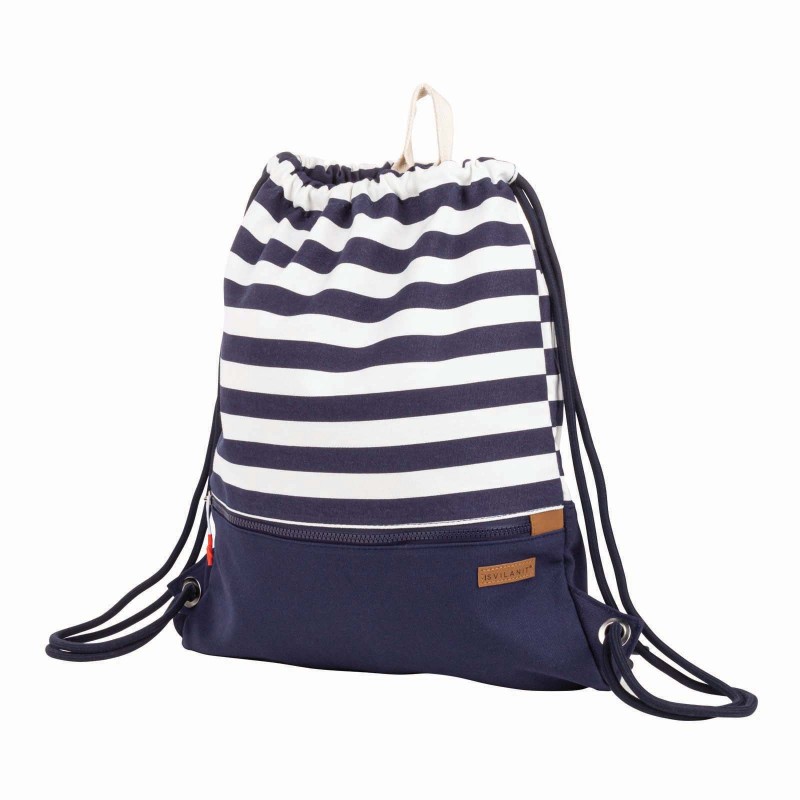Ljetni ruksak Svilanit Stripes, plavo-bijeli