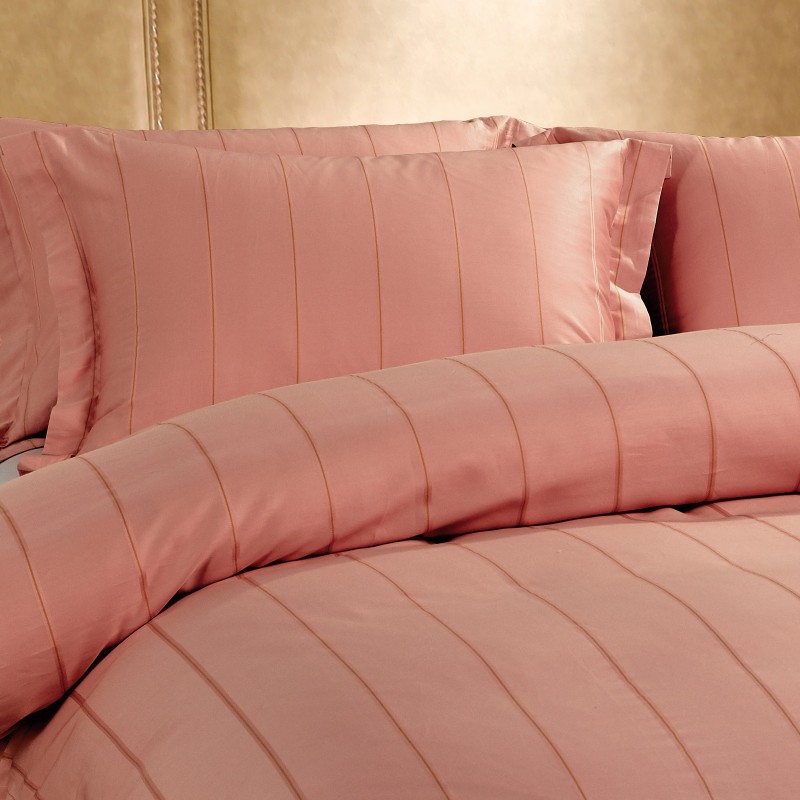 Pamučno satenski PREMIUM posteljni set Svilanit Francesco, roza