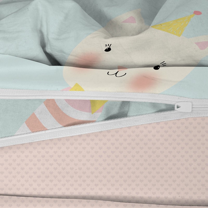 Dječja pamučna posteljina Svilanit Happy Kitty