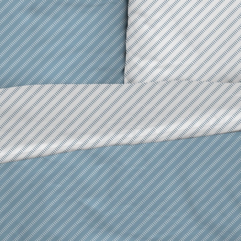 Pamučna posteljina Svilanit Blue Stripes