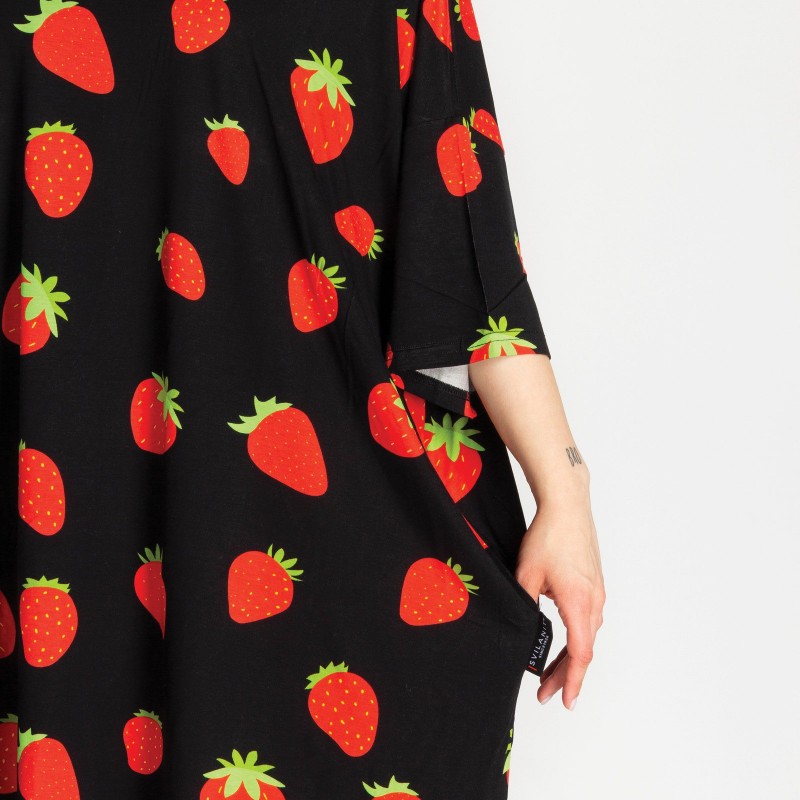 Ljetna hoodie majica za odrasle - Strawberry