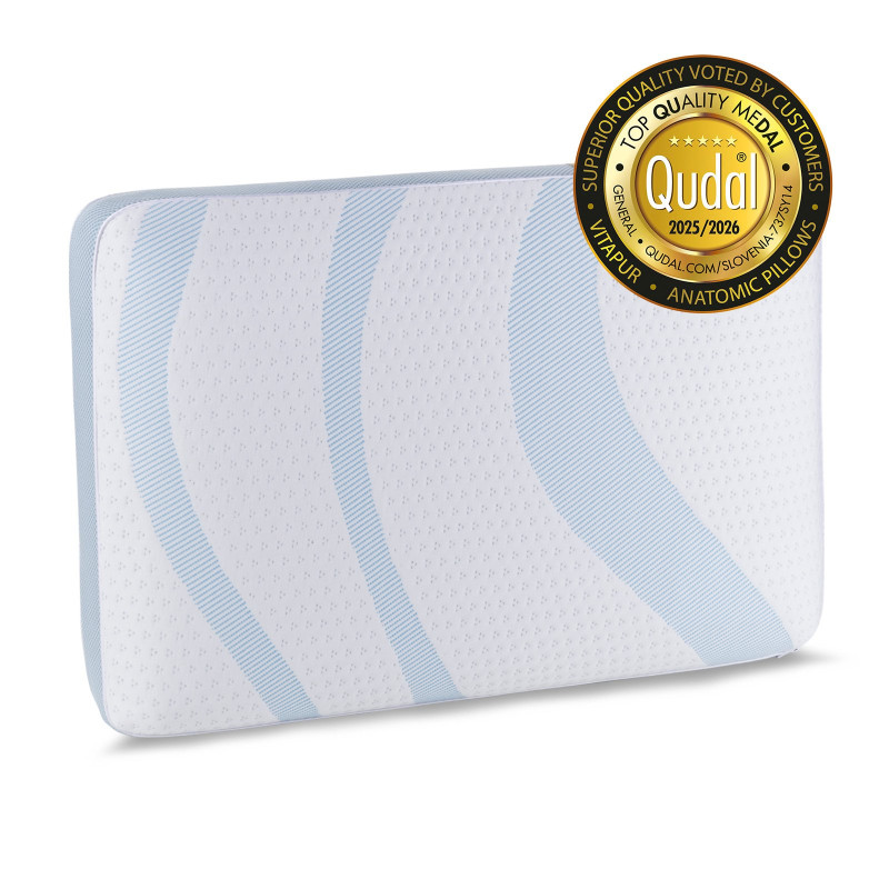 Vitapur ergonomski jastuk MemoSilver Premium Fresh – 40x60 cm