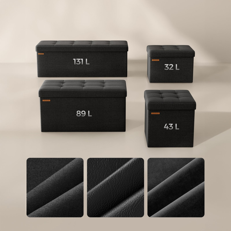Tabure Songmics VitaBlis S - crni