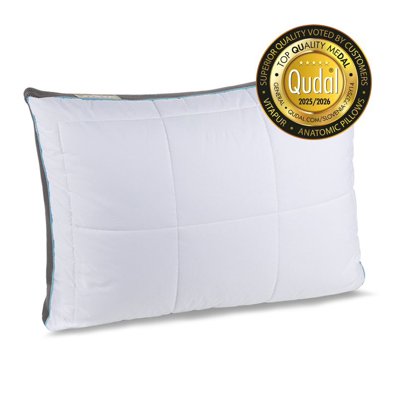 Vitapur hibridni ergonomski jastuk MemoSilver Premium – 50x70 cm