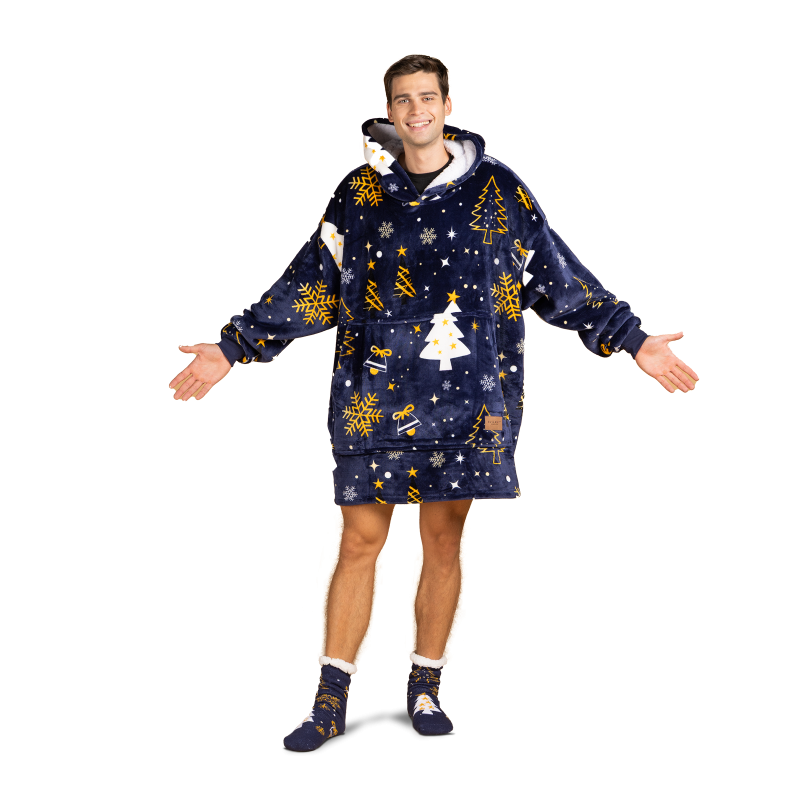 Vitapur Hoodie deka Svilanit ElegantXmass + poklon: čarape