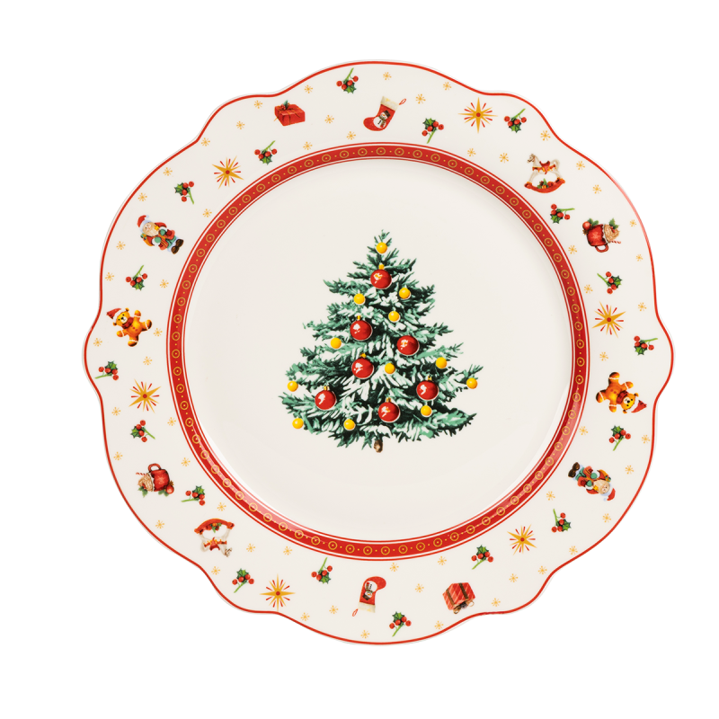 Rosmarino božićni tanjur za posluživanje od visokokvalitetnog porculana, 30 cm