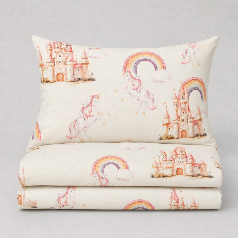Svilanit dječja pamučna posteljina Unicorn