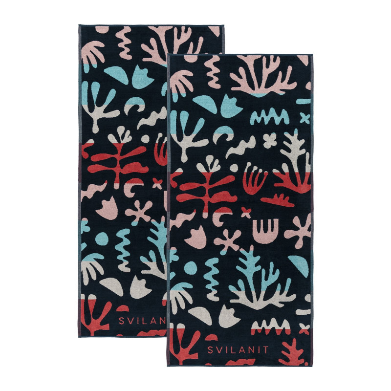 1+1 GRATIS Svilanit premium ručnik za plažu Funky Seaworld, 70 x 150 cm