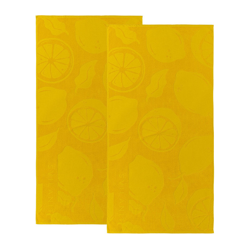 1+1 GRATIS Svilanit premium ručnik za plažu Lemons, 80 x 160 cm