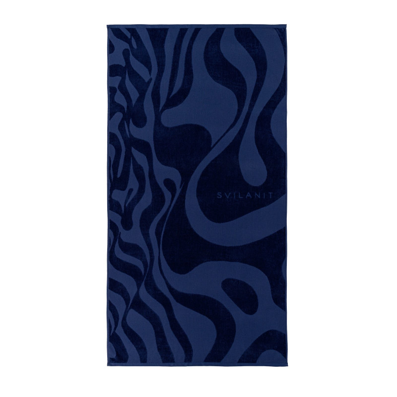 Svilanit premium ručnik za plažu Dark Waves, 80 x 160 cm