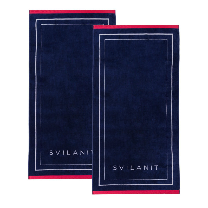 1+1 GRATIS Svilanit premium ručnik za plažu Frames, 80 x 160 cm