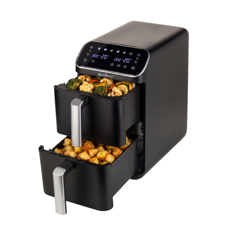 Visoka friteza na vrući zrak s dvije košare Rosmarino Airfryer Tower 2.0 DuoStack – 9,4 L