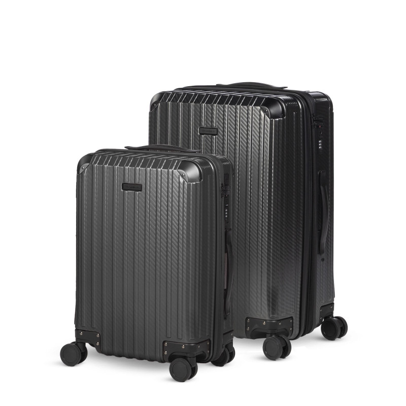 Set kabinskog i većeg kofera Scandinavia Voyage Prestige – 40 + 60 L, crni