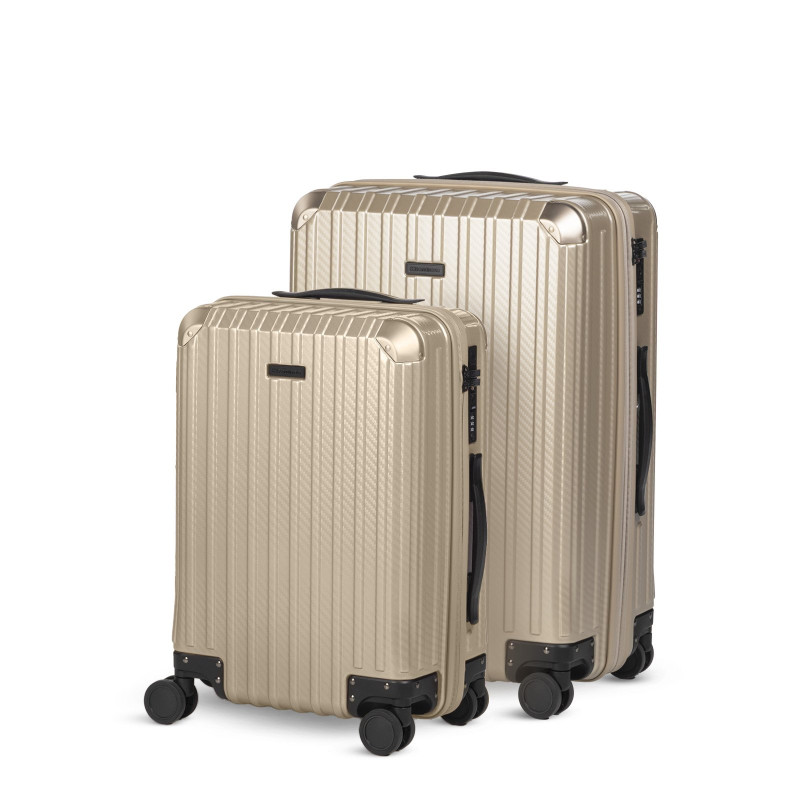 Set kabinskog i većeg kofera Scandinavia Voyage Prestige – 40 + 60 L, bež