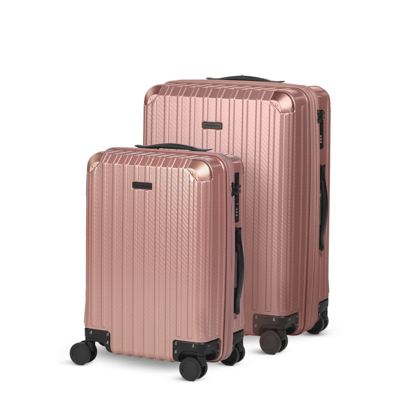 Set kabinskog i većeg kofera Scandinavia Voyage Prestige – 40 + 60 L, rozi