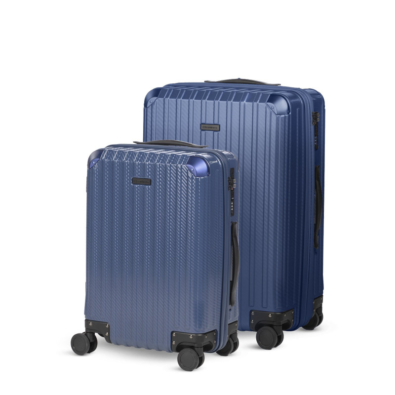 Set kabinskog i većeg kofera Scandinavia Voyage Prestige – 40 + 60 L, plavi