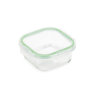 Četvrtasta staklena posuda za hranu s poklopcem Rosmarino Bake&Go - 520 ml