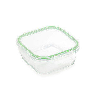 Četvrtasta staklena posuda za hranu s poklopcem Rosmarino Bake&Go - 800 ml