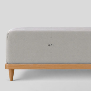 Vitapur pamučna plahta s gumicom Svilanit Luxe Sateen XXL - siva