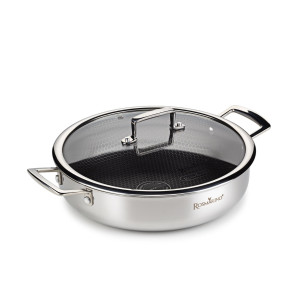 Niski lonac s poklopcem Rosmarino HexaPRO - 28 cm