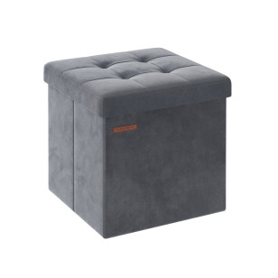 Tabure Songmics VitaVelvet S – tamno sivi