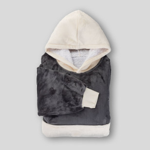 Hoodie deka za odrasle Svilanit Midnight Charm + Poklon čarape
