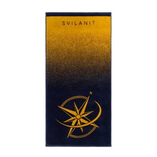 Ručnik za plažu Svilanit Golden Compass, 80 x 160 cm