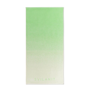 Ručnik za plažu Svilanit Ombre Pistachio, 80 x 160 cm