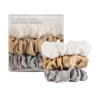 Svilanit set od tri elastične gumice za kosu od vrhunske mulberry svile Elegance