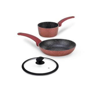 Vitapur 3-dijelni set posuđa Rosmarino Lava Stone Grape