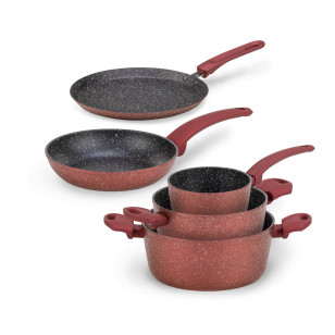 Vitapur 5-dijelni set posuđa Rosmarino Lava Stone Grape