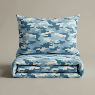 Svilanit dječja pamučna posteljina Camo